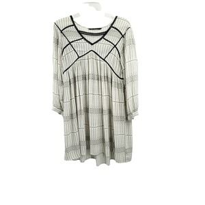 WALTER BAKER BLACK & WHITE PRINT BABY DOLL DRESS